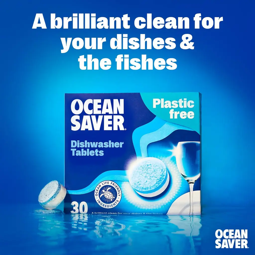 Ocean Saver Eco-Friendly Dishwasher Tablets (Pack of 30)